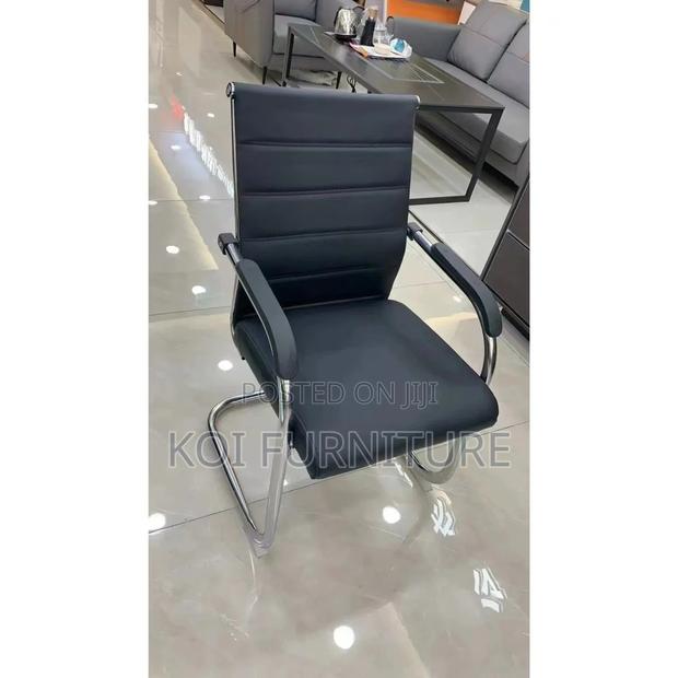Office Chairs; Sled Base Leather Professional Office Seats - thumbnail 7