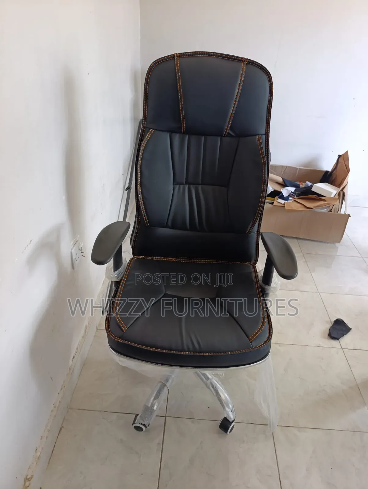 High-back Leather Office Chair