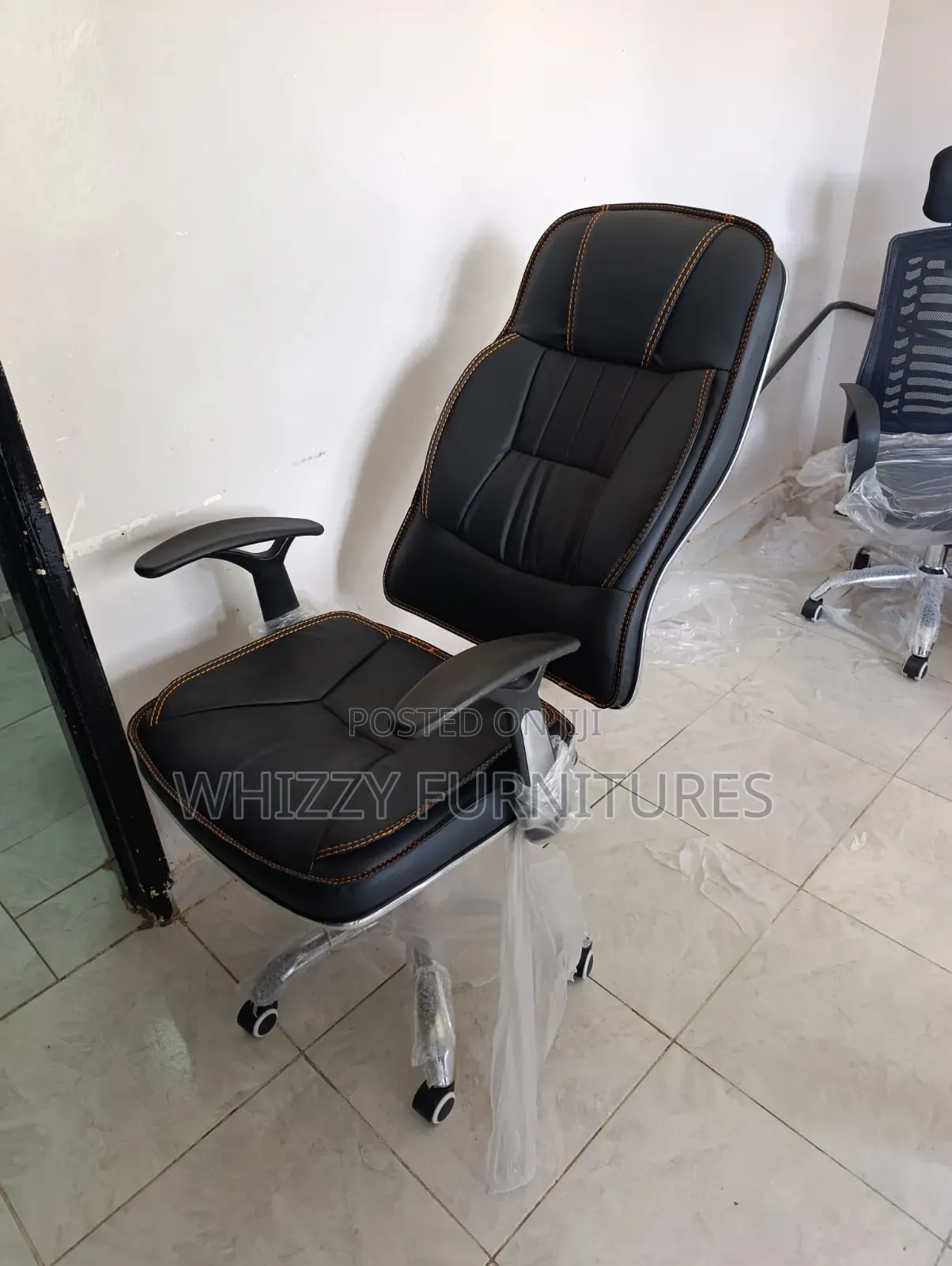 High-back Leather Office Chair