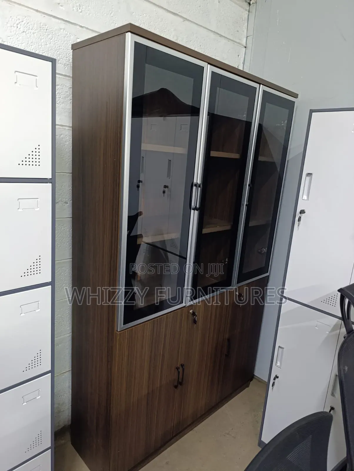 3 Doors Wooden File Cabinet