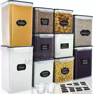 Airtight 10pcs Food / Cereals Storage Containers*