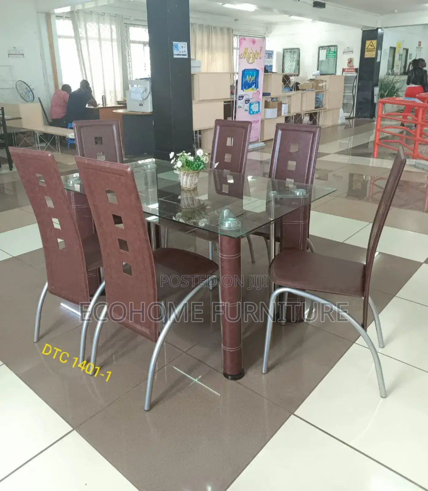 Brown 6 Seater Dining Table
