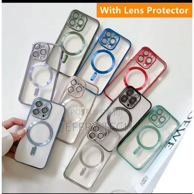 Transparent 3d Magsafe Case With Lens for iPhone 11,12,13,14,15 16