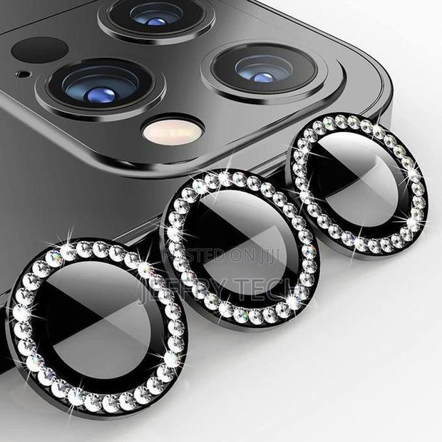 Shiny Diamonds Tempered Glass Lens Protector for iPhone 11,12,13,14,15 - main view