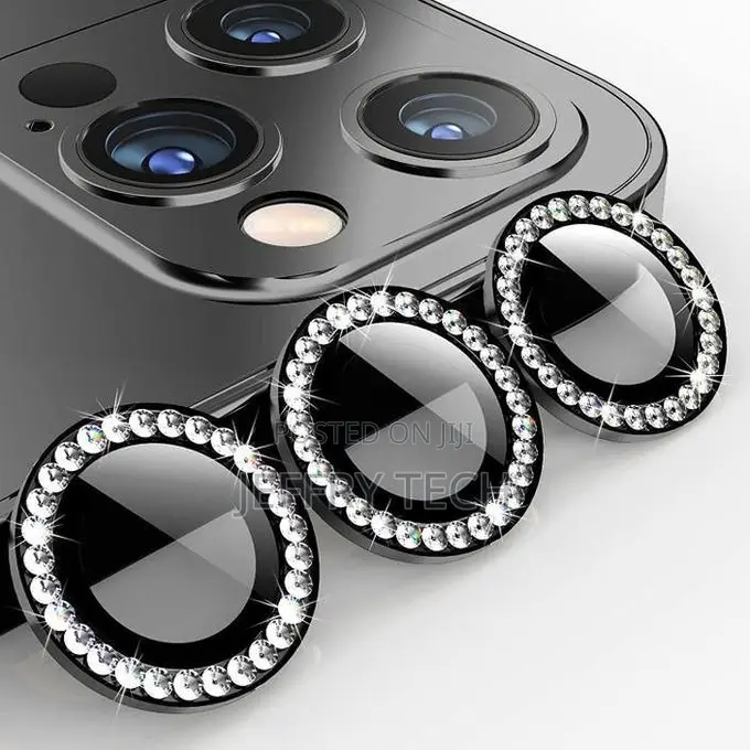 Shiny Diamonds Tempered Glass Lens Protector for iPhone 11,12,13,14,15