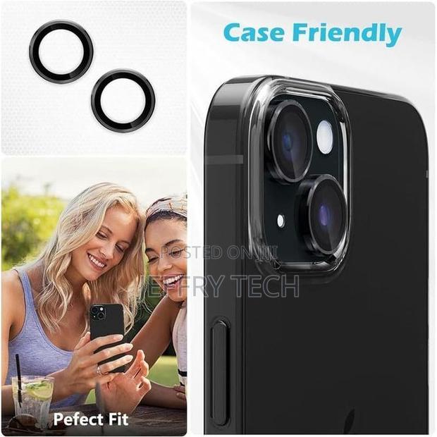 Metal Ring Camera Lens Protector for iPhone 14, 15, 16 Series - thumbnail 2
