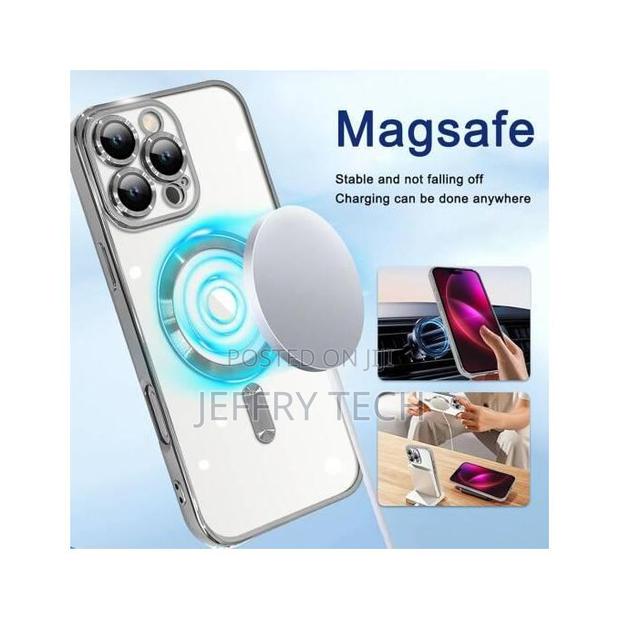 Magsafe Case With Lens Protector for iPhone 11,12,13,14,15 16 Pro Max - thumbnail 3