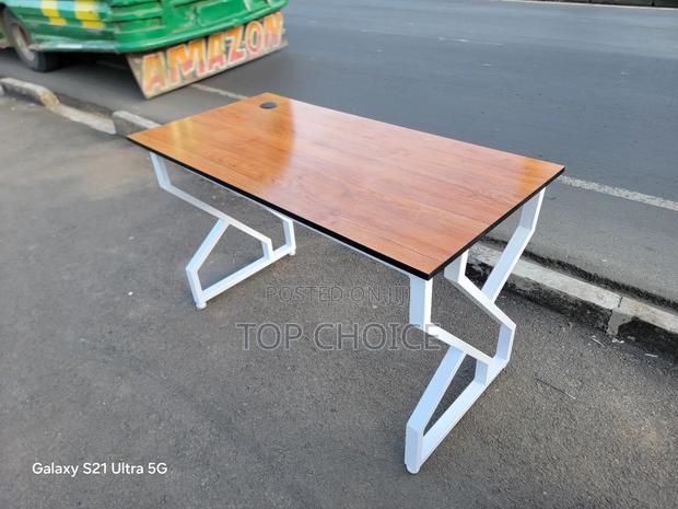 White and Blown Office Table - main view
