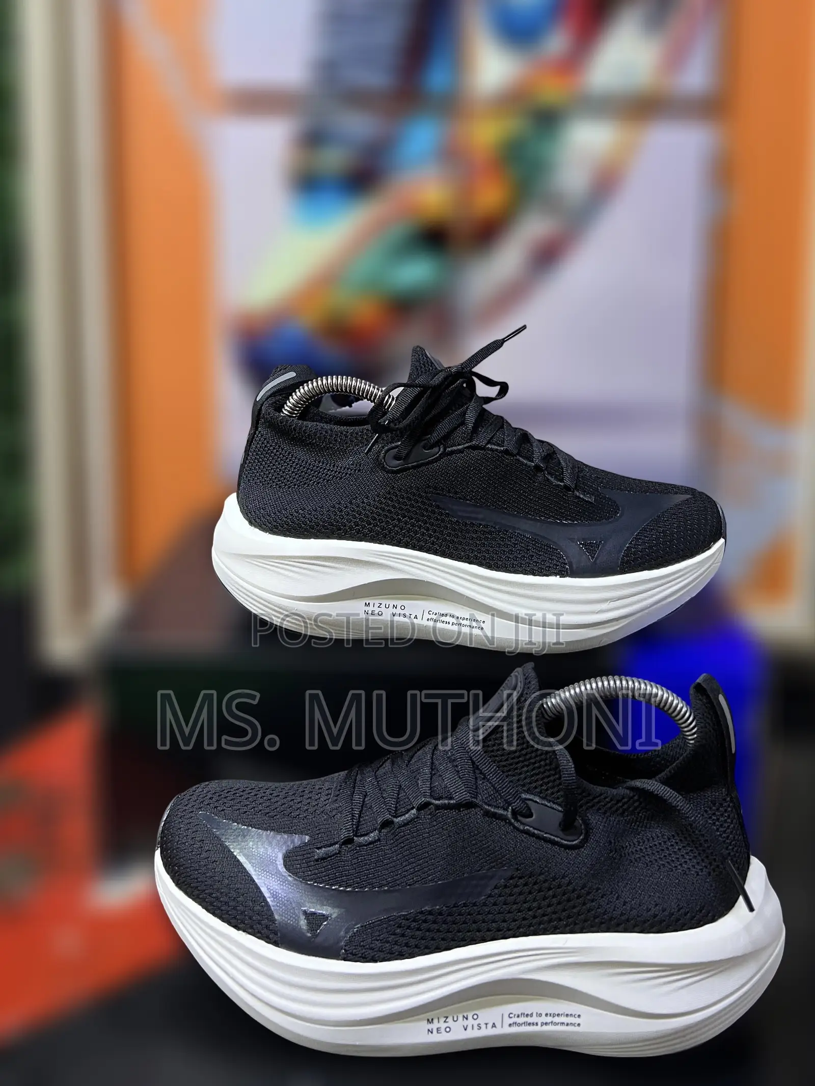 Black/ Red / Blue ” Mizuno Neo Vista Sizes:40-45