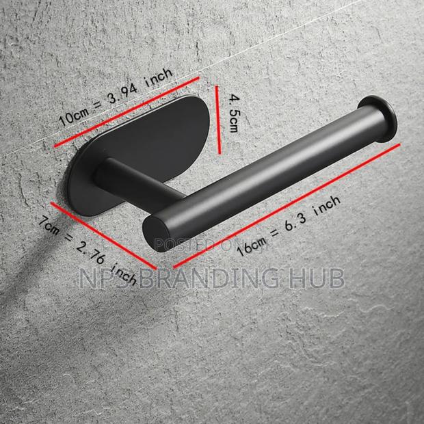 Self Adhesive Toilet Paper Roll Holder Zn - thumbnail 3