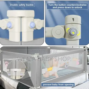 120cm/180cm/200cm Baby Bed Guard Rail for Safety.
