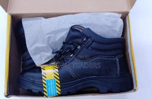 Fashion Safety Work Boots – Steel Toe – Anti-Slip – Black - thumbnail 2