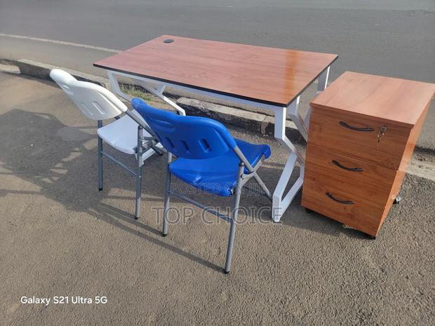 Office Set, Table, Chairs and Mobile Drawers - main view