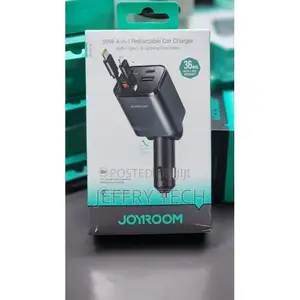 Joyroom Jr Ccl05 Retractable Car Charger 4 in 1 (2025 Ultra-Compact)