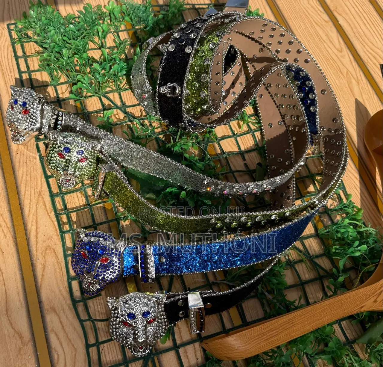 Punk Rock Style Studded B.B Simon Belts