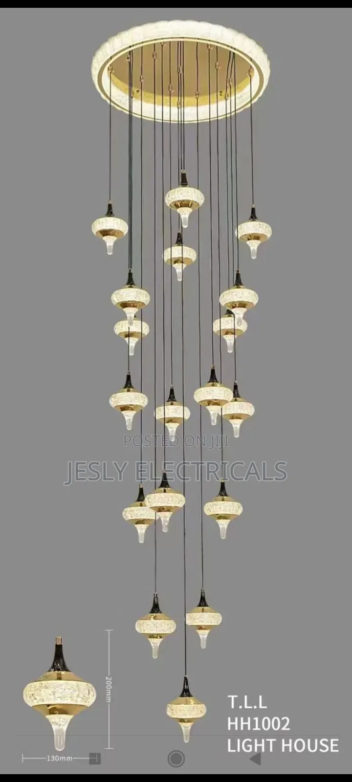 Spiral Pendant Chandelier