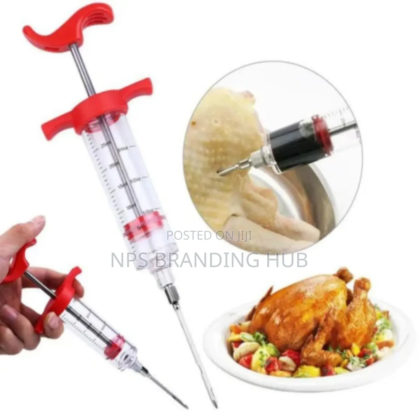 Bbq Marinade Meat Injector Kit Zn