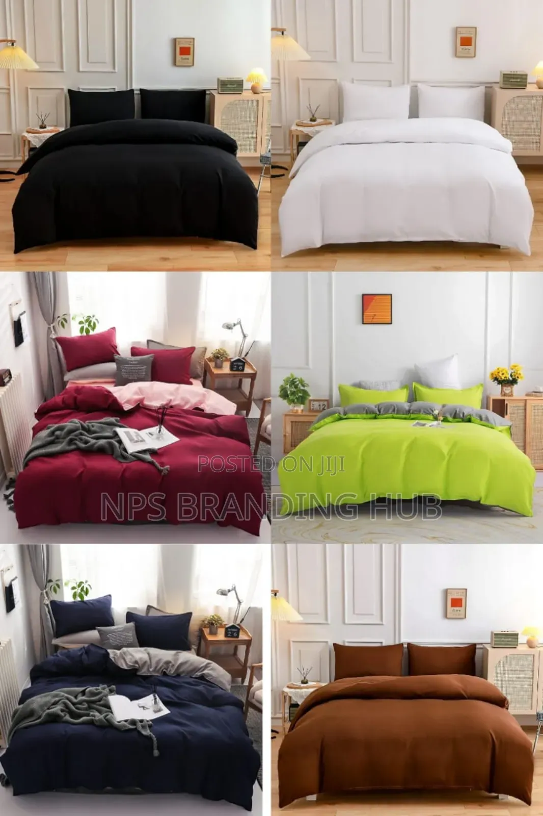 Plain Double Sided Color Cotton Duvet Covers Zn