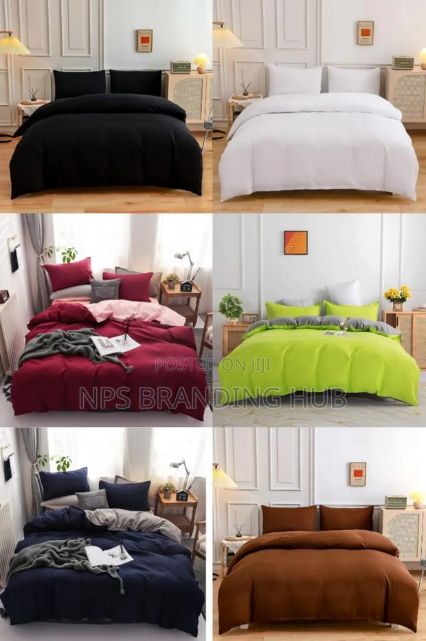 Plain Double Sided Color Cotton Duvet Covers Zn