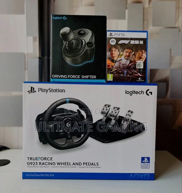 Ps5 Logitech Trueforce G923 Racing Wheel and Pedals+F1 2025