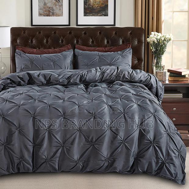  *3 PCS Pinch Pleat Cross Pintuck Duvet Cover Set Zn 