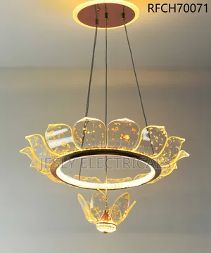 Lotus Inspired Resin Pendant Light