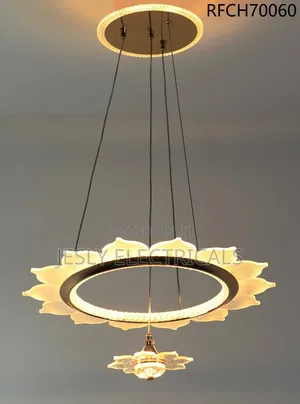 Contemporary Lotus-Style Led Chandelier Light