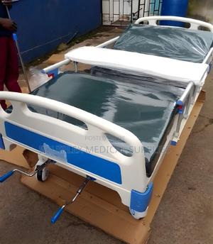 Complete Single-Crank Hospital Bed With Quality Mattress (Iv Pole)