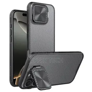 For iPhone 16 Pro Max Camshield Prop Phone Case - Black