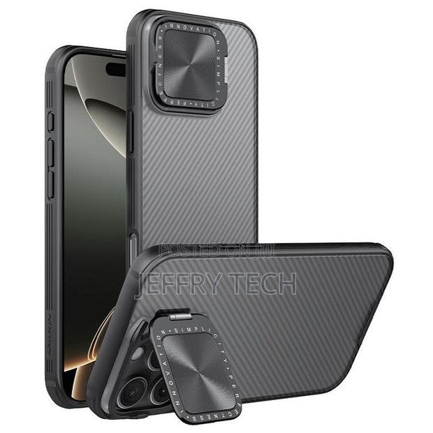 For iPhone 16 Pro Max Camshield Prop Phone Case - Black - main view