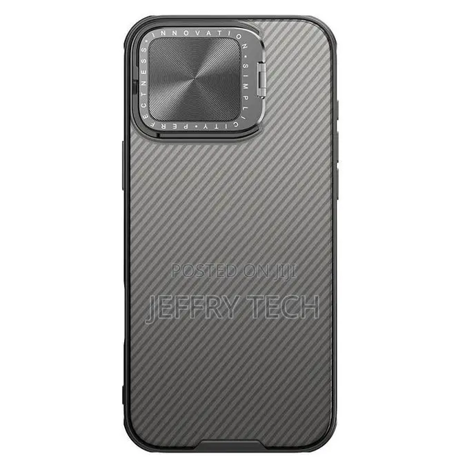 For iPhone 16 Pro Max Camshield Prop Phone Case - Black
