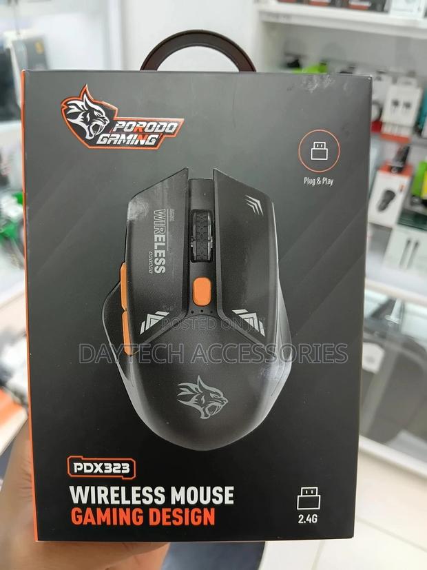 This Is a Porodo Gaming Wireless Mouse, Model Pdx323. - thumbnail 3