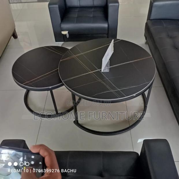 Marble Coffee Table All Black - main view