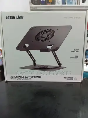 Green Lion Adjustable Laptop Stand With Cooling Fan 2000 RPM 360°