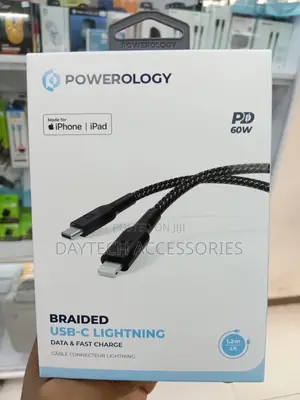 Powerology Braided Usb-C to Lightning Data Fast Charge Cable