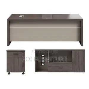 Office Desk; 1.8m Executive L Shaped Intergrated Executive Desk