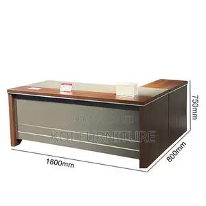 Office Desk; 1.8m Executive L Shaped Intergrated Executive Desk