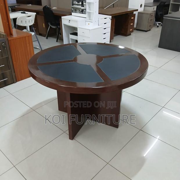 Boardroom Table; Round Executive Conference Table - thumbnail 2