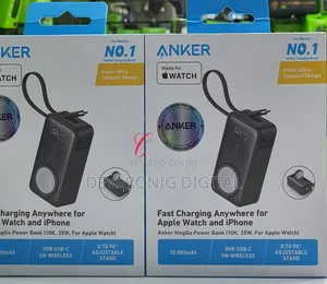 Maggo10kmah35wpower Bank Withbuilt in Usb C Cable Apple Watch Charger