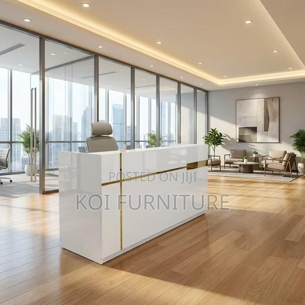 Reception Desk; 1.6m Front Reception Table - main view