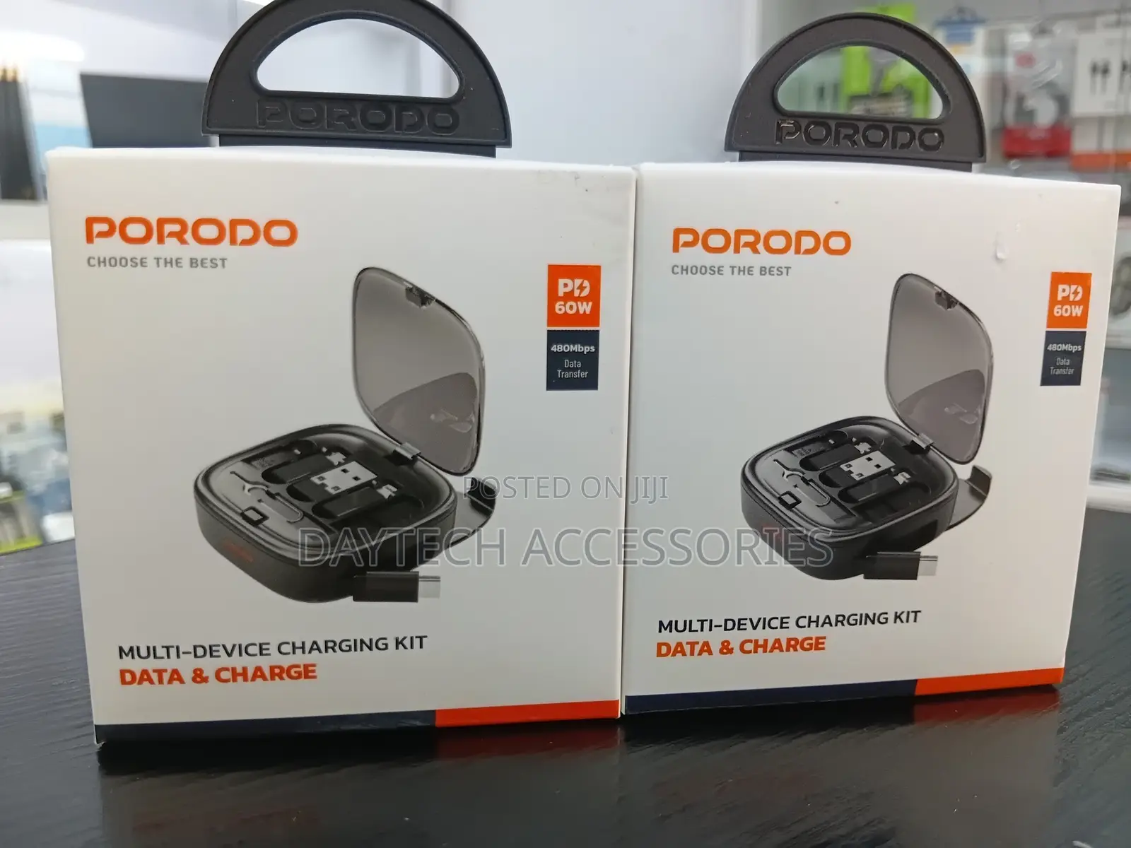 Porodo 6 in 1 Multi Functional Charging Kit With 60w Power Delivery.