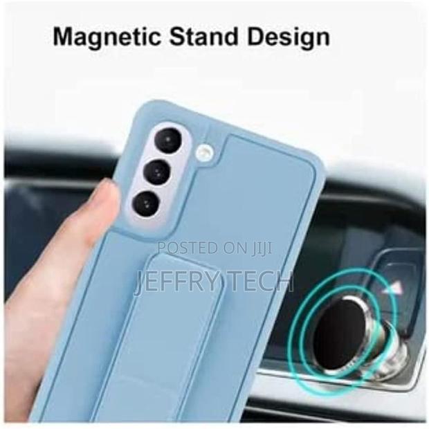 Back Cover Case for Samsung Galaxy S21 Fe With Magnetic Stand Holder - thumbnail 2