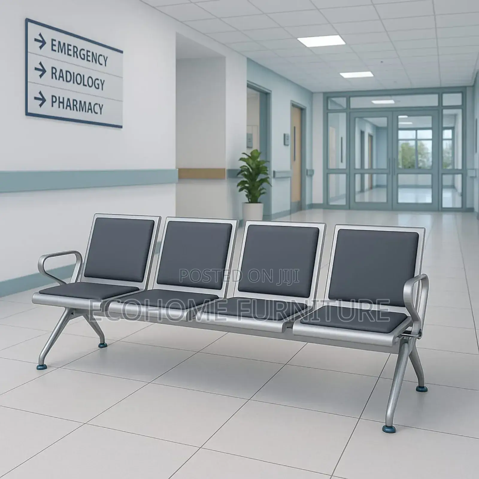 4 Seater Heavy Duty Waiting Link Chair