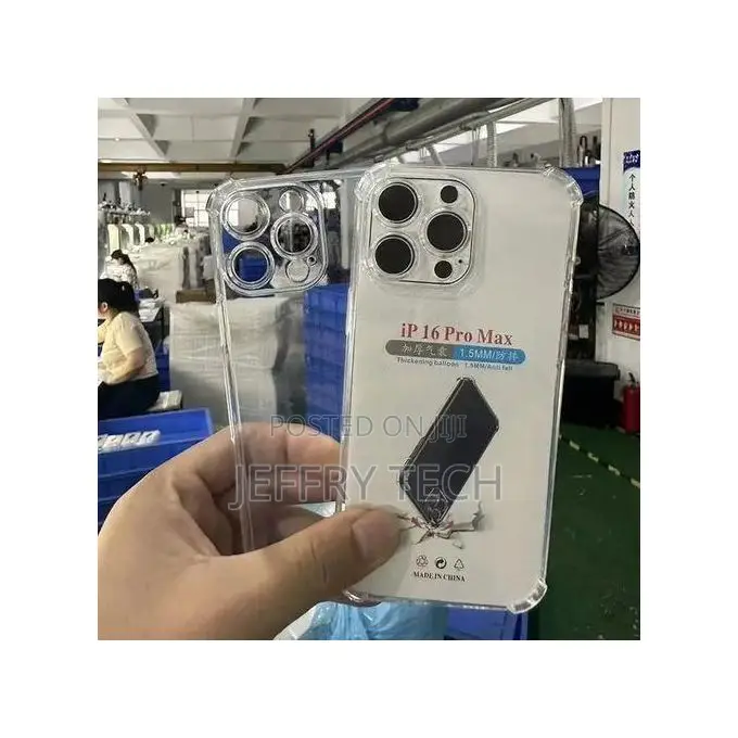 Clear Case With Bumper for iPhone 16 Pro Max