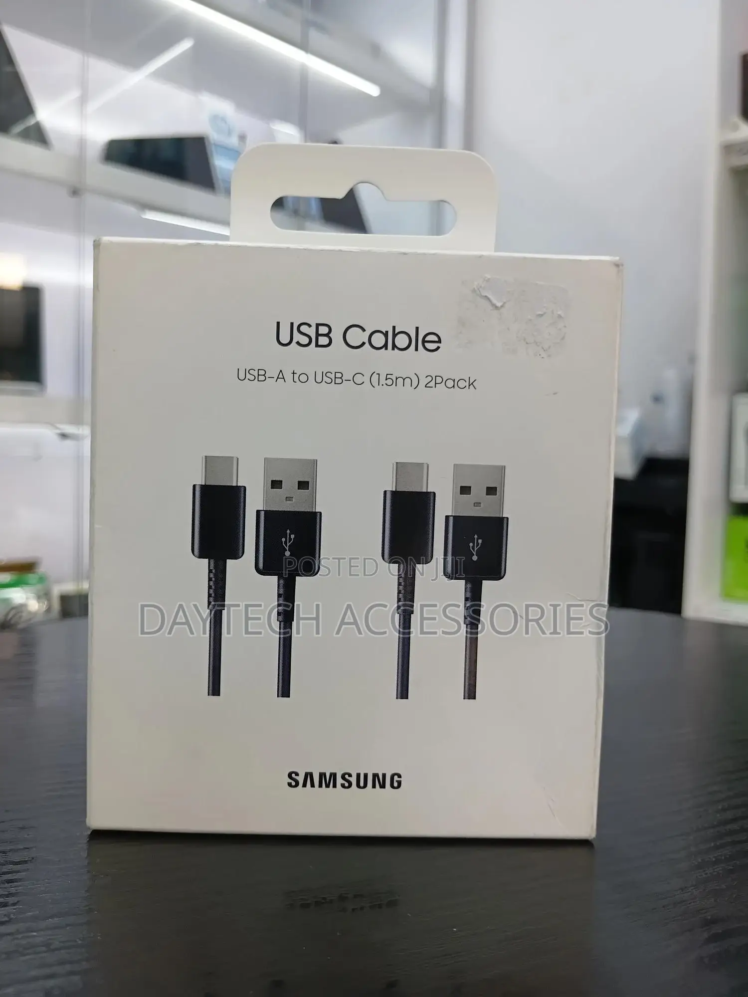 Samsung Usb-a to Usb Type-C Cable, 150 Cm (Multi Pack 2) - Black