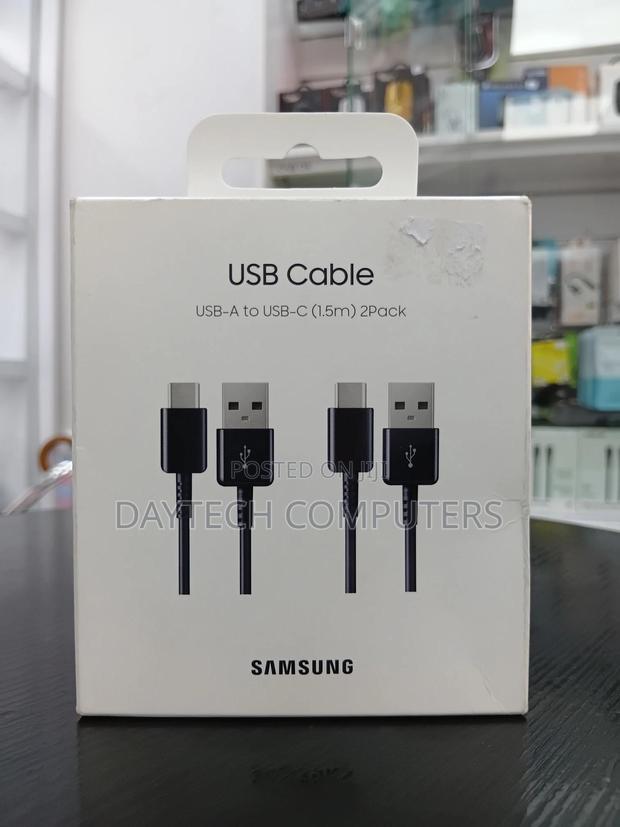 2-Pack of Samsung Usb-a to Usb-C Cables - Black - thumbnail 2