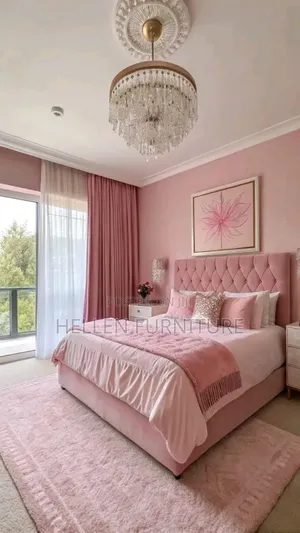 Chester Bed Pink in Colour