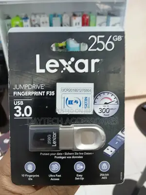 Lexar 256gb Fingerprint F35 Usb 3.0 Flash Drive