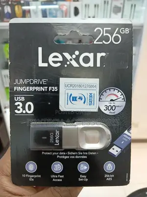 Lexar 256gb Fingerprint F35 Usb 3.0 Flash Drive