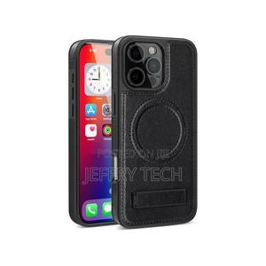 iPhone 16 Pro Max Case Compatible With Magsafe Wireless Charging Leath - thumbnail 2